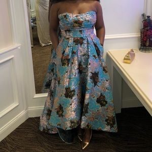 Marchesa Notte strapless formal dress